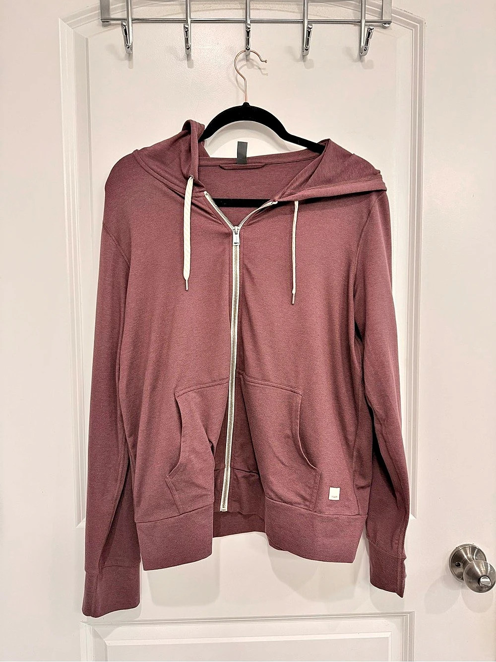 Vuori Halo Modern Full Zip Hoodie plum XL